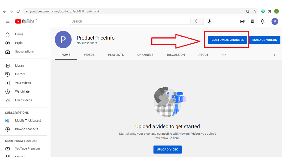 Youtube Your Customize Channel productpriceinfo